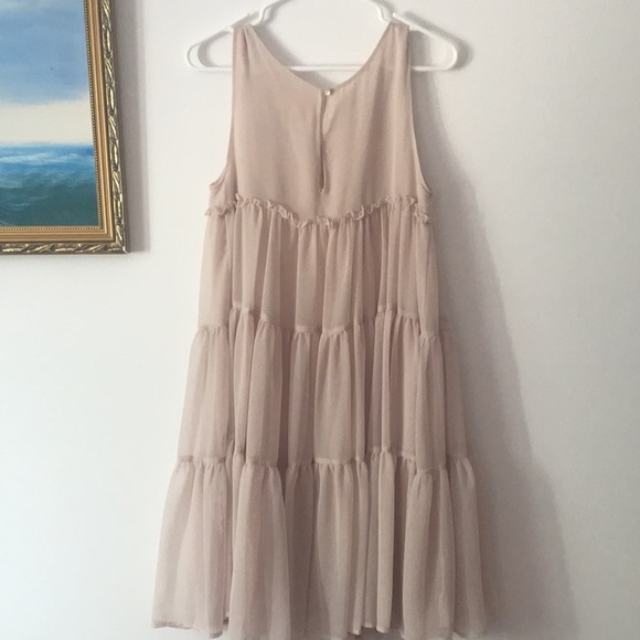 Beautiful Embellished Chiffon Dusty Rose Pink H&M Dress - Picture 4 of 4